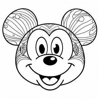 Micky Muise Gesig Inkleurbladsye