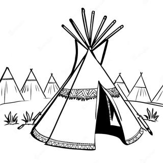 Teepee Inkleurbladsye