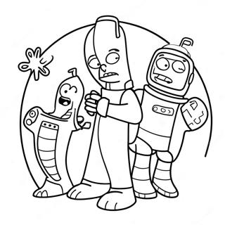 Futurama Inkleurblad 133774-65981