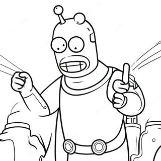 Futurama Inkleurblad 133774-65982