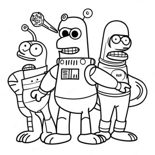 Futurama Inkleurblad 133774-65983