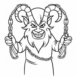 Krampus Wat Kettings Hou Inkleurblad 133804 66017