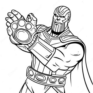Thanos Met Infinity Gauntlet Inkleurblad 134137 66267