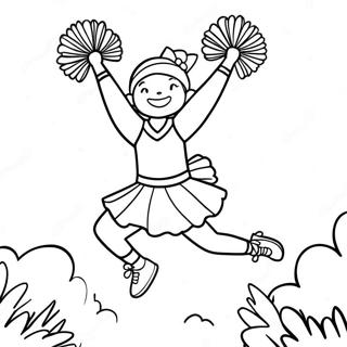 Cheerleader Wat In Die Lug Spring Inkleurblad 134290-66391