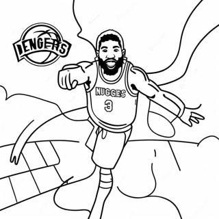 Denver Nuggets Inkleurbladsye