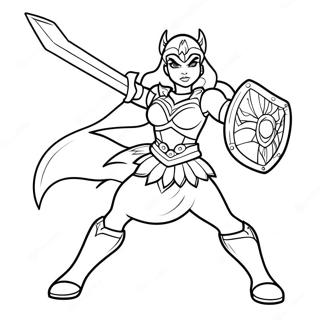 She Ra In Slagpantser Inkleurblad 134596-66626