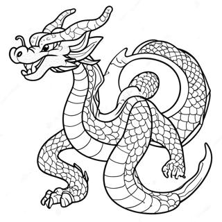 Majestueuse Shenron Draak Inkleurblad 134777-66766