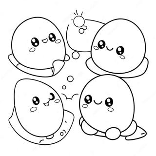 Oulike Mochi Karakters Inkleurblad 134854 66827