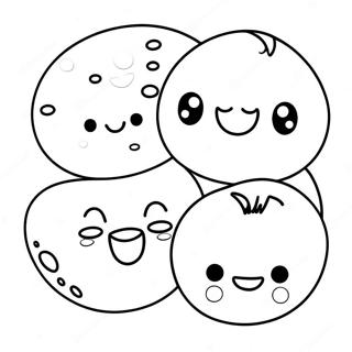 Oulike Mochi Karakters Inkleurblad 134854 66828