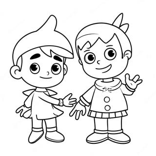 Timmy Turner Met Fairy Godparents Inkleurblad 135084-67005