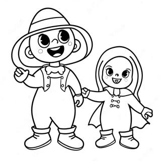 Jessie Trick Or Treating Inkleurblad 135112-67036