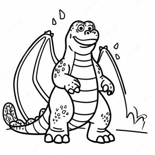 Grappige Onder Ons Godzilla Inkleurblad 135214 67110