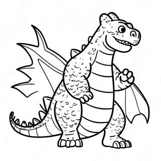 Grappige Onder Ons Godzilla Inkleurblad 135214 67112