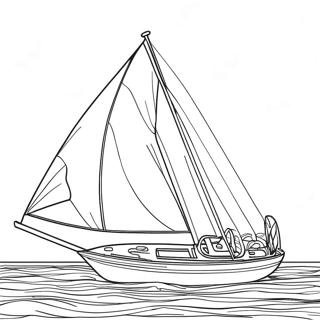 Seilboot Inkleurbladsye