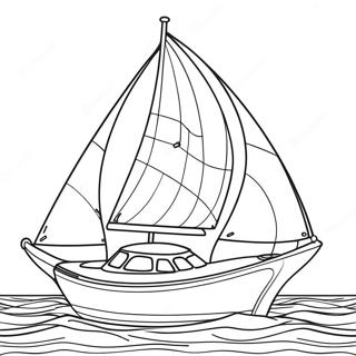 Seilboot Inkleurblad 135827-67584