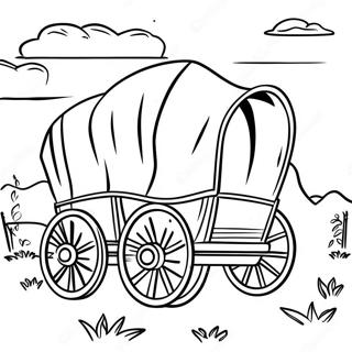 Bedekte Waentjie Op Die Oregon Pad Inkleurblad 135878-67627