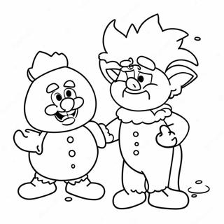 Hitte Miser Met Sneeuman Inkleurblad 136006 67735