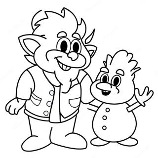 Hitte Miser Met Sneeuman Inkleurblad 136006 67736