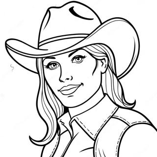 Jessie In N Cowboyhoed Inkleurblad 136056-67765