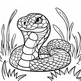 Python Wat Deur Die Gras Glip Inkleurblad 136186-67878