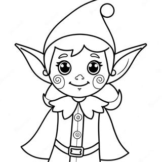 Schattige Elf Inkleurblad 136232-67903