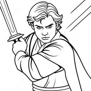 Anakin Skywalker In Slag Inkleurblad 136259-67925