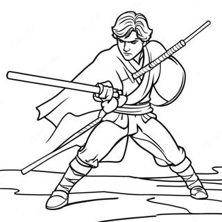 Anakin Skywalker In Slag Inkleurblad 136259-67928