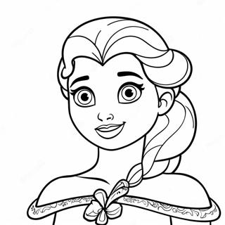 Elsa Halloween Inkleurbladsye