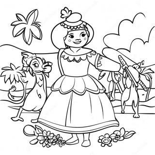 Dominikaanse Republiek Kulturele Fees Inkleurblad 136749-68465