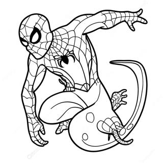 Spiderman Hagedis Inkleurblad 137618-69132