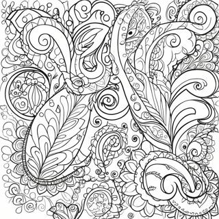 Paisley Patroon Inkleurblad 137670-69170