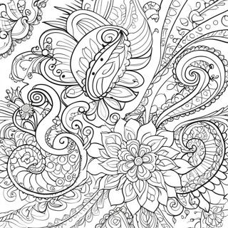 Paisley Patroon Inkleurblad 137670-69172