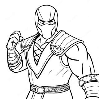 Sub Zero Mortal Kombat Inkleurblad 137848-69312