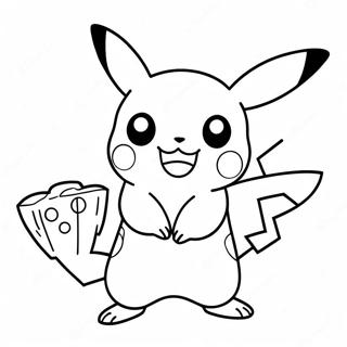 Charmante Pikachu In Aksie Inkleurblad 137875-69333