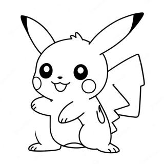 Charmante Pikachu In Aksie Inkleurblad 137875-69334
