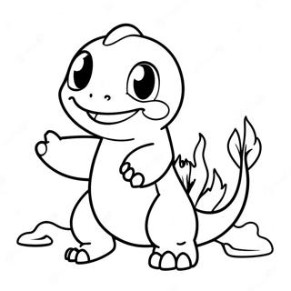 Avontuurlike Charmander Inkleurblad 137876-69338