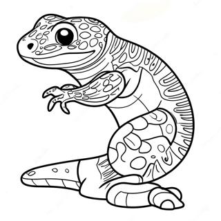 Leopard Gecko Inkleurbladsye