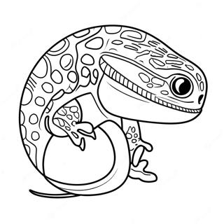 Realistiese Leopardgecko Inkleurblad 138364-69718