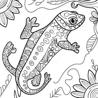 Gecko Inkleurbladsye