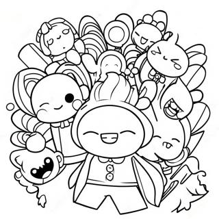 Danganronpa Karakters In Aksie Inkleurblad 138568-69877