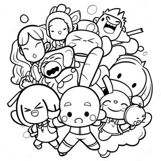 Danganronpa Karakters In Aksie Inkleurblad 138568-69878