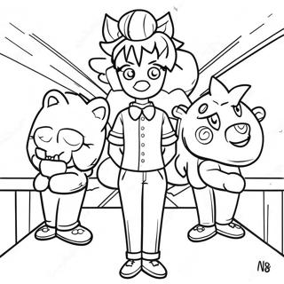 Danganronpa Hopes Peak Akademie Inkleurblad 138569 69883