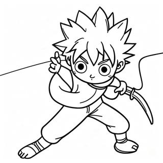 Killua In Aksie Inkleurblad 138592-69893