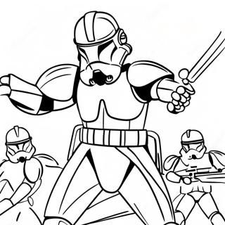 Epiese Fase 2 Klon Soldaat Geveg Inkleurblad 139180-70355