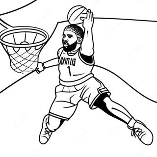 Kyrie Irving Inkleurbladsye