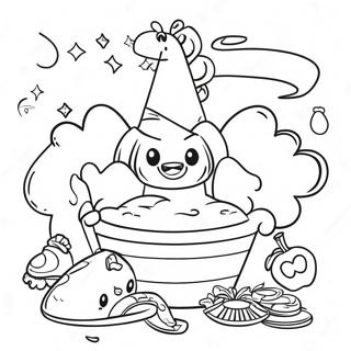 Speelse Pi Dag Toneel Inkleurblad 139261-70426