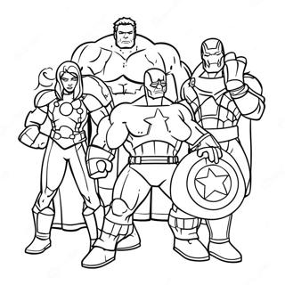 Avengers Kersfees Inkleurblad 139461-70570