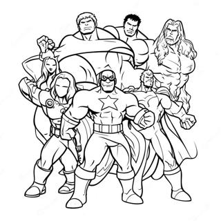 Avengers Kersfees Inkleurblad 139461-70571