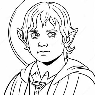 Frodo Met Die Een Ring Inkleurblad 139490-70605