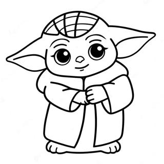 Baby Yoda Kersfees Inkleurblad 139639-70710